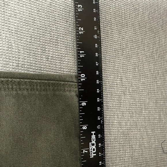 Carhartt Mens Moss Green Cotton Duck Carpenter Work Pants 39x32 Relaxed Fit - Picture 6 of 16